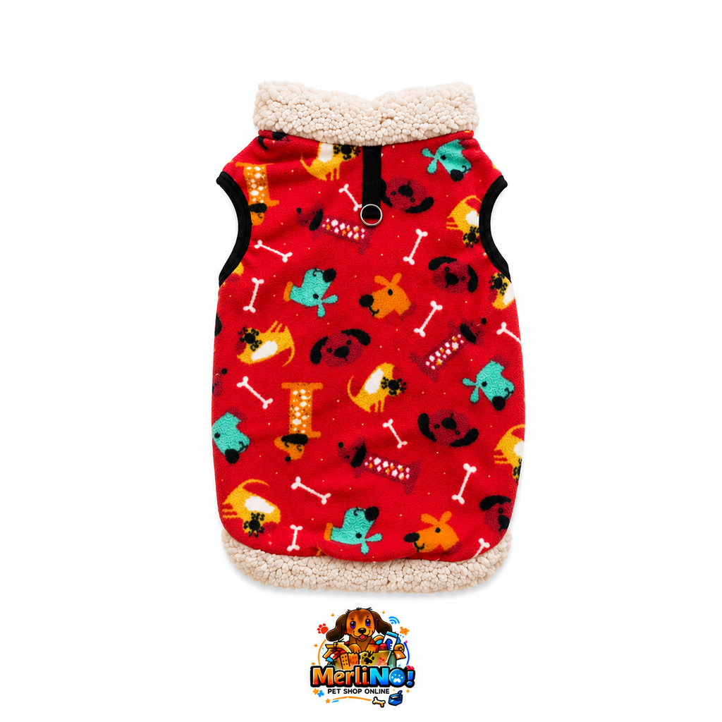 CHALECO POLAR C/CORDERITO GRANDE