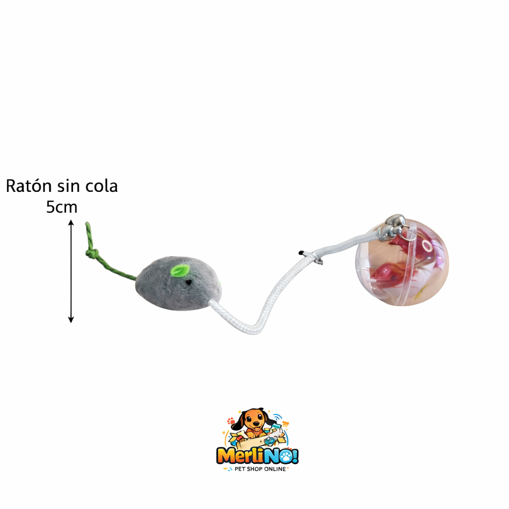 JUGUETE RATITA C/ SOGA Y PÁJARO