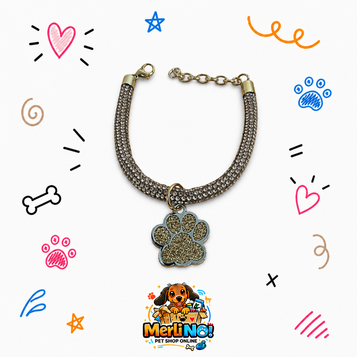 COLLAR CON DIAMANTE HUELLA GOLD