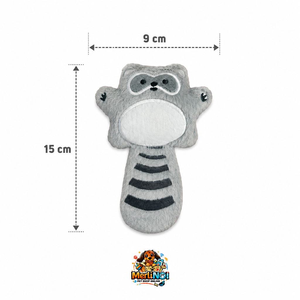 PELUCHE MAPACHE APLASTADO