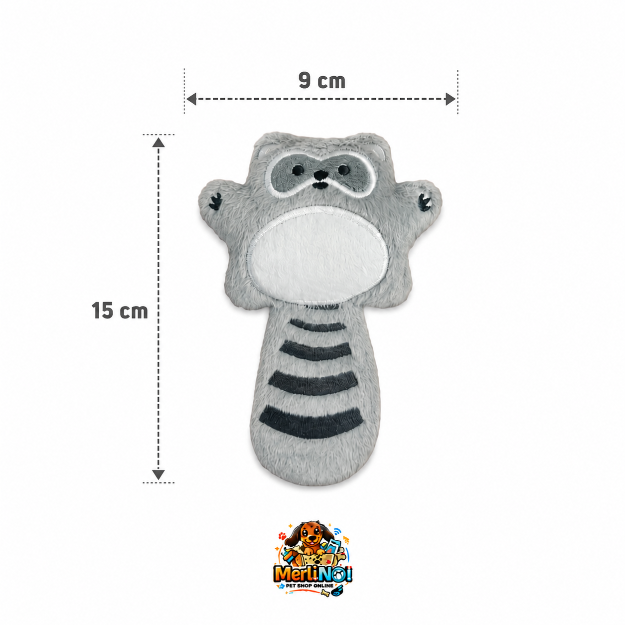 PELUCHE MAPACHE APLASTADO