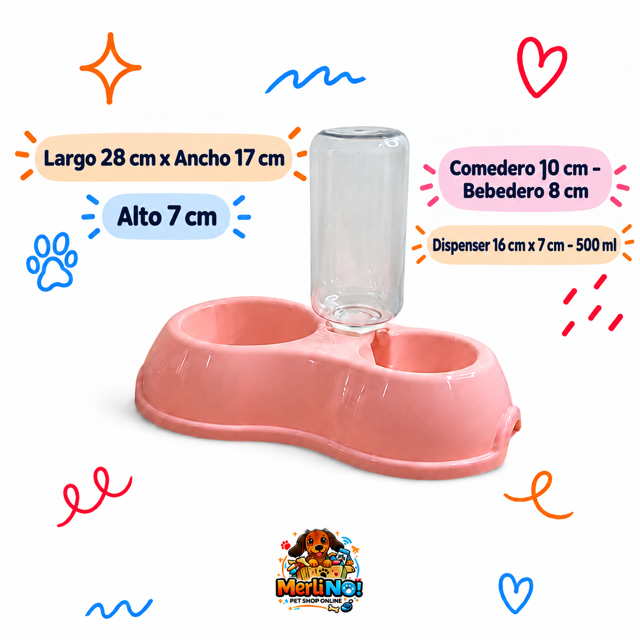 COMEDERO BEBEDERO DISPENSADOR