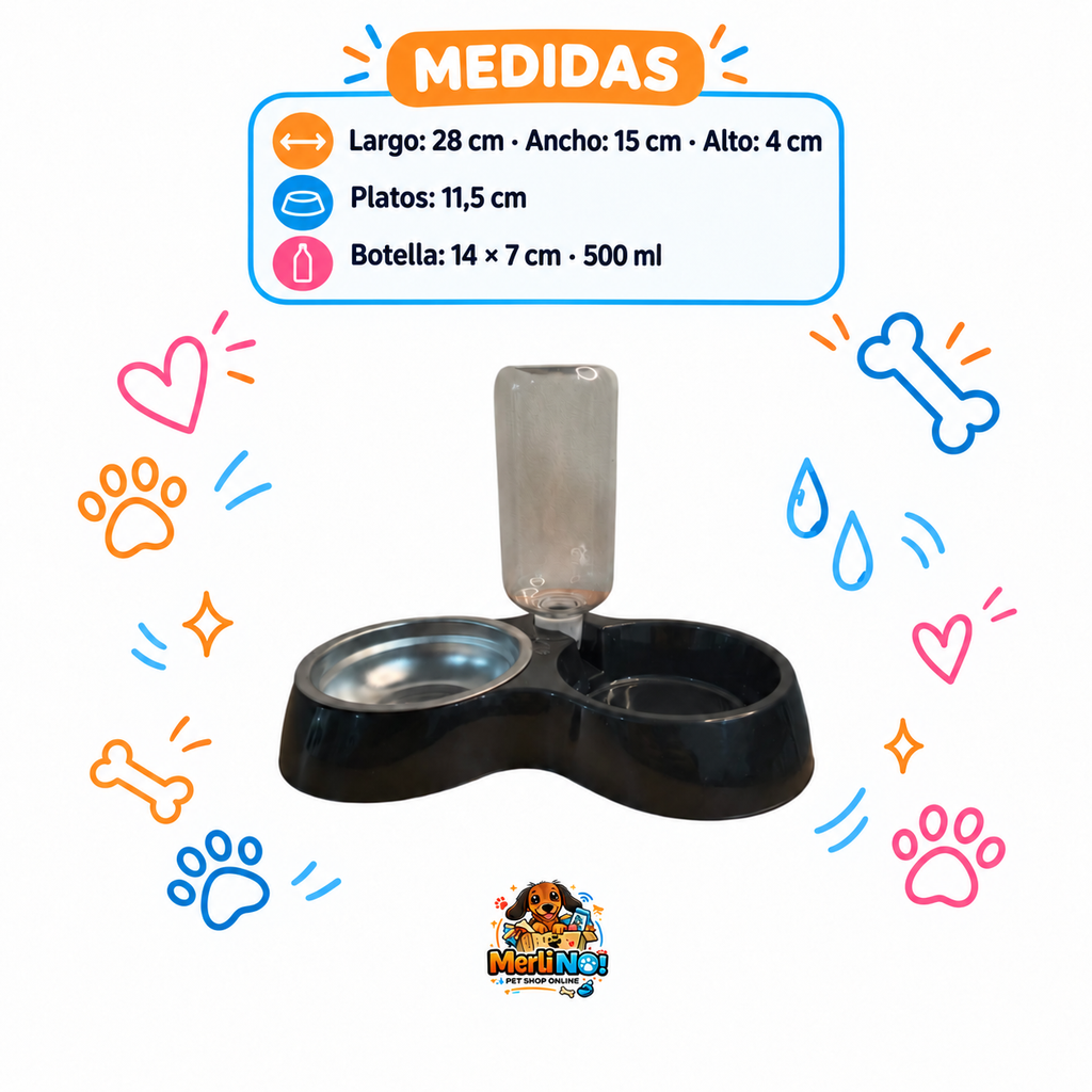COMEDERO BEBEDERO DISPENSER MERLI