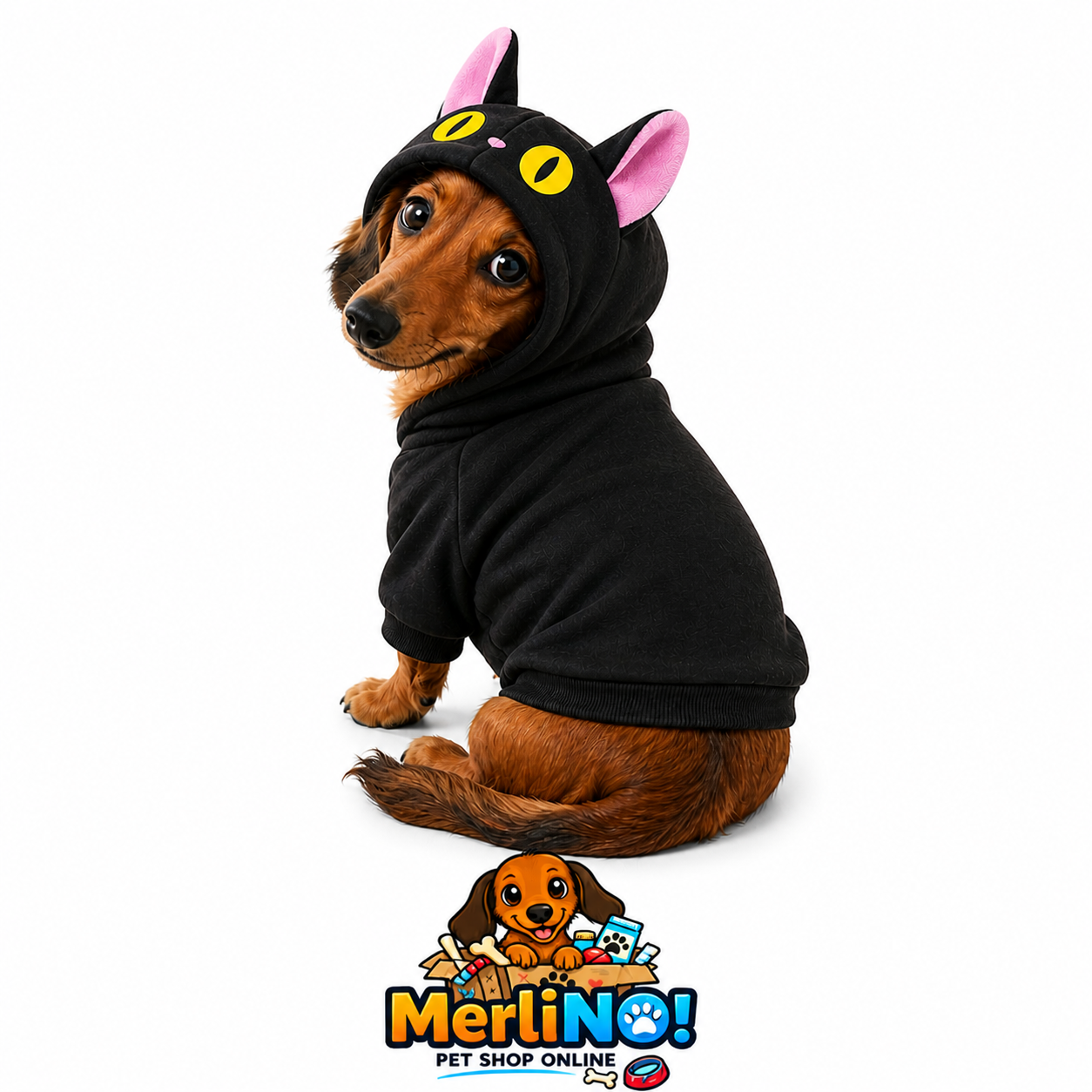 SUDADERA CAT BLACK