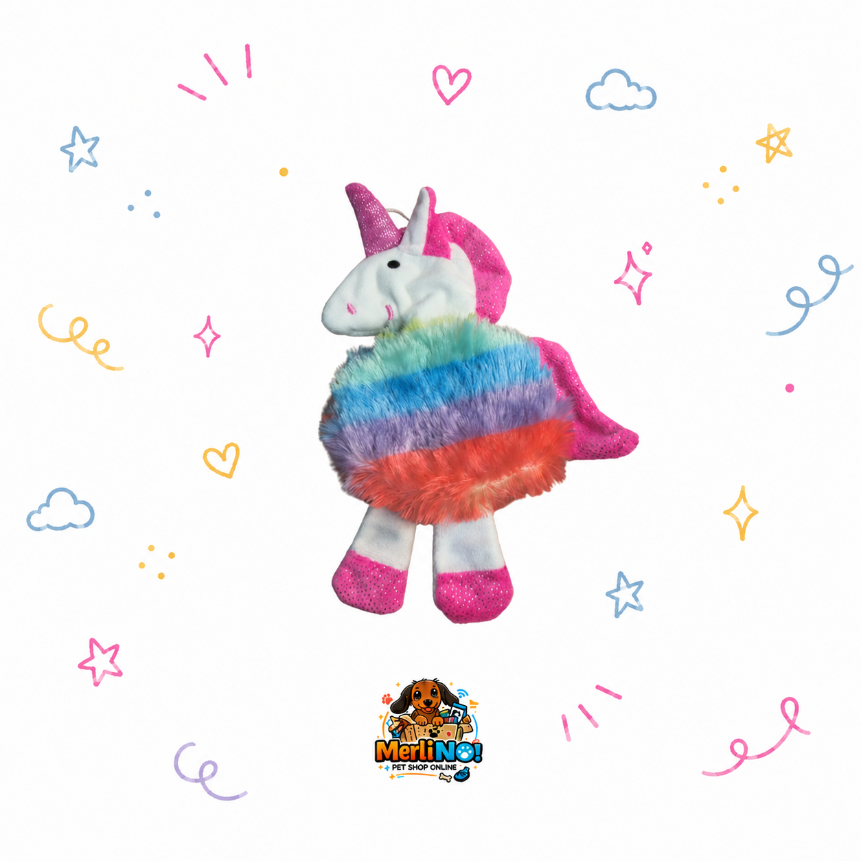 PELUCHE UNICORNIO C/ CHIFLE